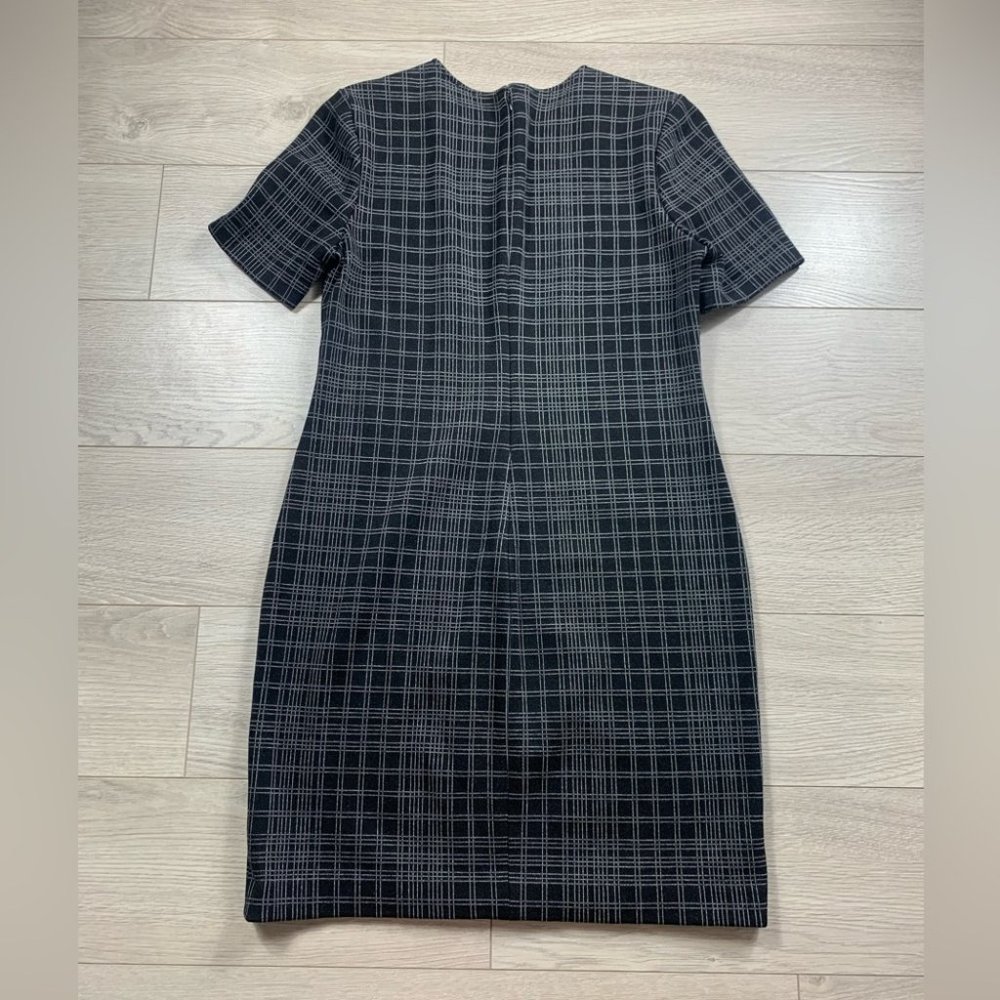 Theory Rijik Structured Knit Pattern Shift Dress - image 4